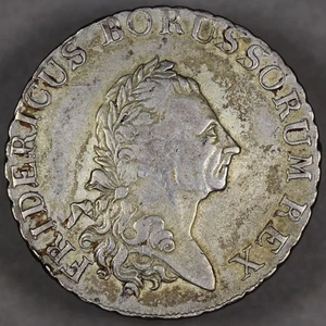 1786 B Prussia German States Silver Thaler - Picture 1 of 2