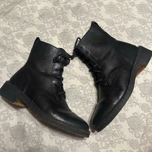 Botines de combate Clarks Originals Desert Mali de cuero negro para mujer talla 8 - Imagen 1 de 10