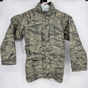 Parka Jacket Mens Large Long Camouflage Military Coat APECS Air Force - Picture 1 of 10