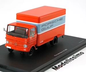 1:43 Schuco Mercedes LP 608 transporter Porsche Gulf - Picture 1 of 2