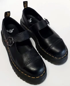 Dr. Martens Addina Negro Flor Hebilla Plataforma Mary Janes EE. UU. 9 NUEVO SIN CAJA Air Wair - Imagen 1 de 12