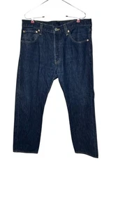 Levi's Men Jeans Vintage 501 Straight Fit Button Fly Cotton Dark Denim Sz. 34x29 - Picture 1 of 10