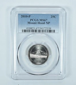 2010-P Washington Quarter ATB Mount Hood MS67 PCGS - Picture 1 of 5