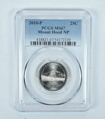 2010-P Washington Quarter ATB Mount Hood MS67 PCGS - Image 1 of 4