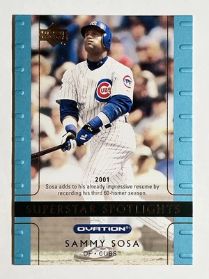 2002 Upper Deck Ovation #108 Sammy Sosa SS - Image 1 of 2
