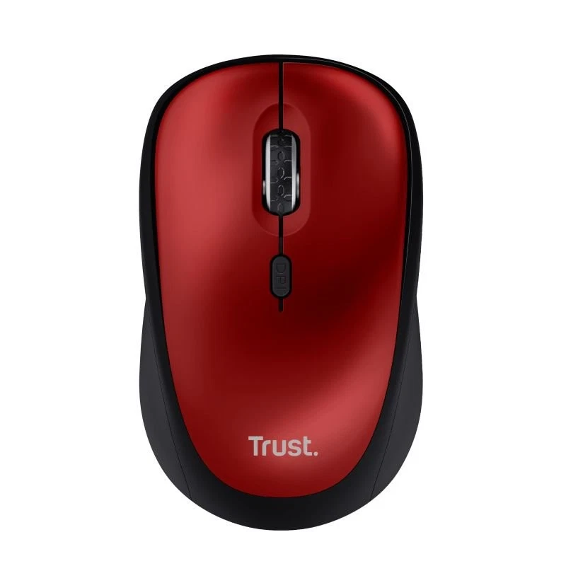 Trust Yvi Plus 1600 Dpi Optical Rf Wireless Optical Red Eco Mouse - Image 1 of 1