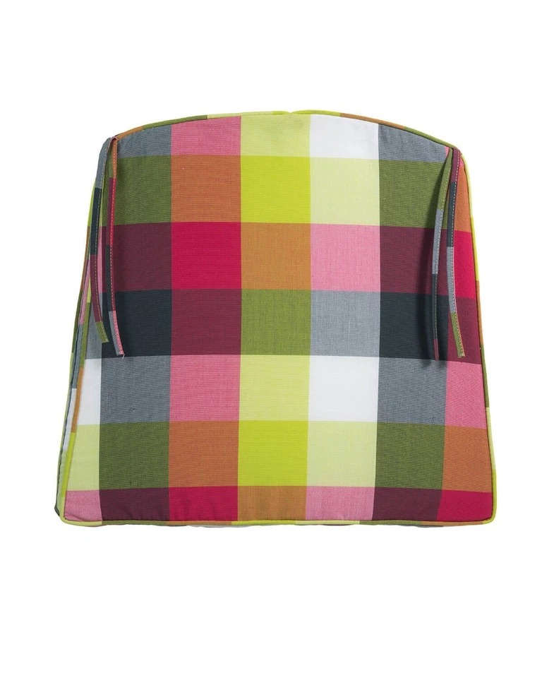 Sitzkissen Hocker Sun Garden Giorgia 10211-222 Stuhlkissen Loungekissen kariert