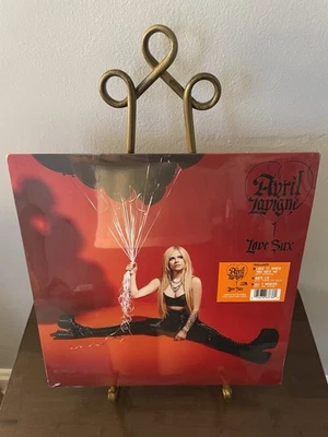 Avril Lavigne - Love Sux Sealed UO Exclusive Red Vinyl LP *crease/dings - Image 1 of 4