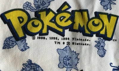 Vintage Pokemon Sheet 1998 Pikachu & Friends Nintendo Custom Size White - Read - Image 1 of 4