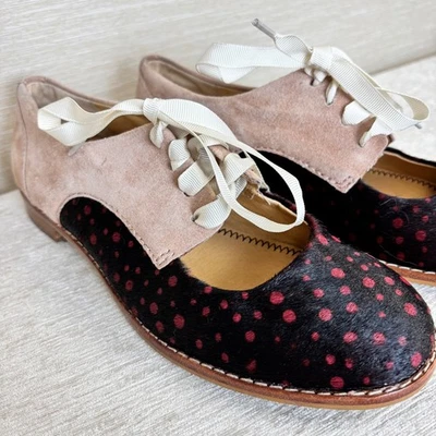 Pilcro and The Letterpress Olivia Cut Out Oxford Mary Jane Lunares Gamuza Talla 6 Foto 1 de 4