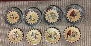 Set of 8 Lenox Winter Greetings Everyday 10.5” Dinner Plates 8.5” Salad Plates - Picture 1 of 9