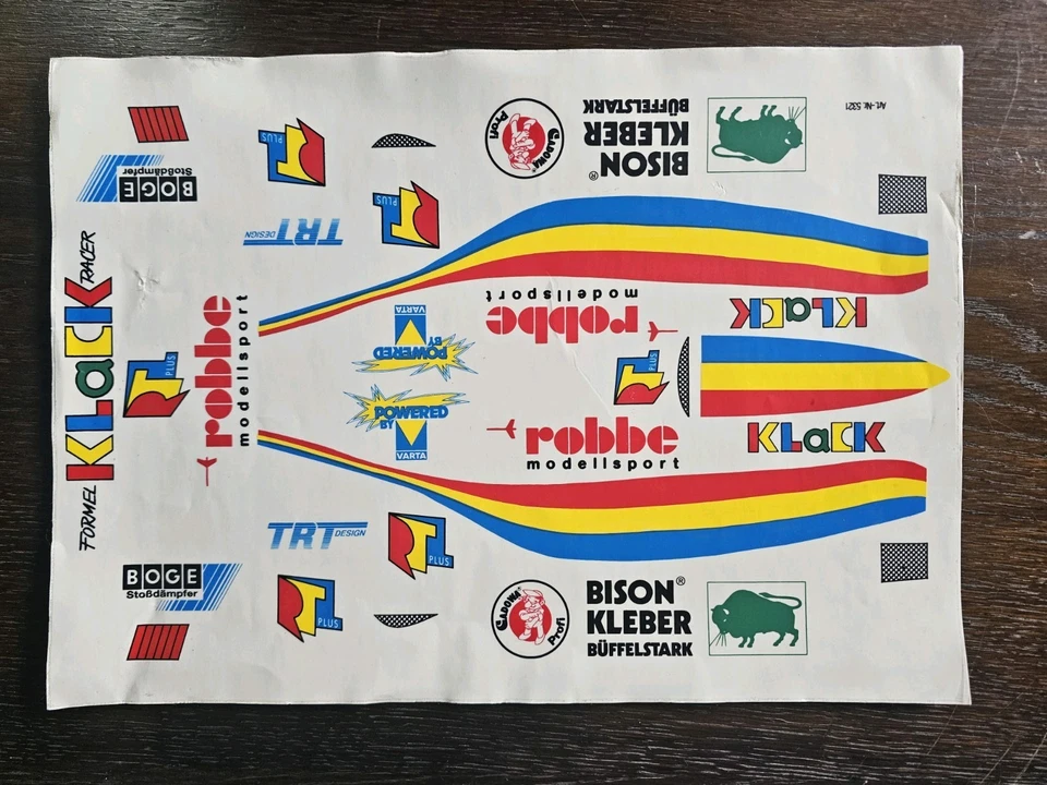 Robbe Formel Klack RC Auto Aufkleber Sticker - Bild 1 von 2
