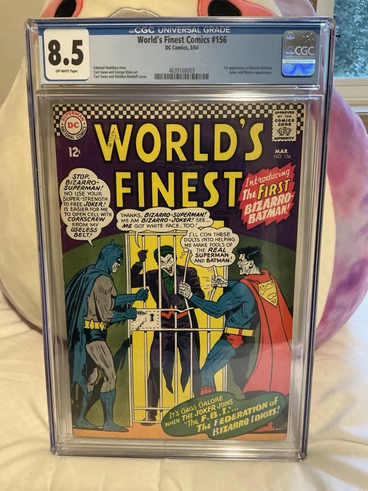 World's Finest Comics #156 (DC March 1966) First Appearance of Bizarro Batman  - Image 1 of 1