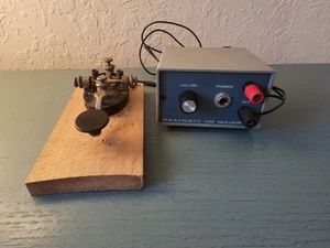Vintage Early Telegraph Key Z Heathkit Code Oscilator HO-1416-Bardzo dobry - Zdjęcie 1 z 11