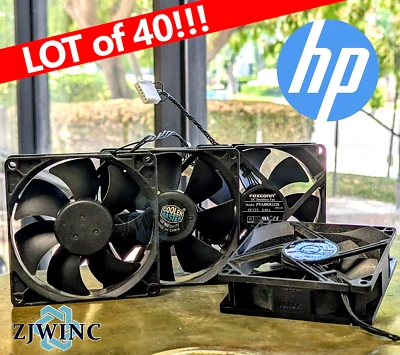 LOT of 40 6-Pin 92mm CPU Fans for HP Z440 PVA092G12S EF92251BX-Q02C-S9A - Image 1 of 2