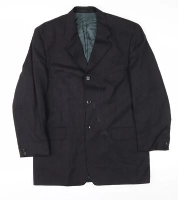 Pierre Cardin Men's Black Striped Wool Blazer Size 40R - Image 1 of 4