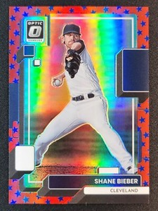 Shane Bieber 2022 Donruss Optic Liberty Prizm 17/25 #125 GUARDIANS