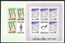 St. Lucia, MiNr. 467-470 Kleinbögen, postfrisch / MNH - 691413