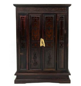 Rosewood Carved Miniature Table Altar Butsudan Shrine Praying Display 60641 - Picture 1 of 5