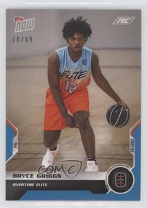 2021 Topps Now Overtime Elite Online Exclusive Debut Blue /49 Bryce Griggs #02