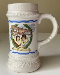 FIRST TRANSATLANTIC FLIGHT COLLECTIBLE: 1919-1989 Beer Stein German Aviation - Picture 1 of 15