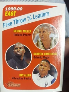 1999-2000 Topps Heritage Reggie Miller, Darrell Armstrong Ray Allen #14 - Picture 1 of 2