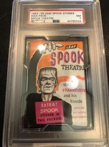 1961 LEAF SPOOK Sories Wax Pack  Spook Theatre - PSA 7 - Picture 1 of 3