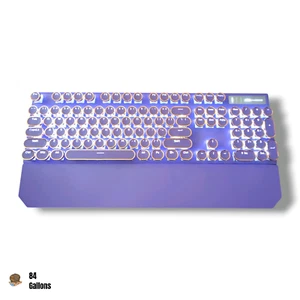 Teclado mecánico retro con cable MageGee MK-STORM 104 teclas de interruptor azules (púrpura) - Imagen 1 de 12