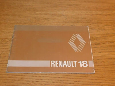 CARNET 7701445082 livret R18 RENAULT 18 TL-GTL-TS-GTS-BREAK NOTICE manuel manual - Photo 1/4