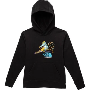 NWT The North Face Boys' Camp Fleece Pullover Hoodie, Ski Graphic Black, Size XS - Picture 1 of 2