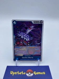 Tarjeta Gecko Moria OP01-068 R rara de una pieza TCG romance amanecer inglés - Imagen 1 de 2