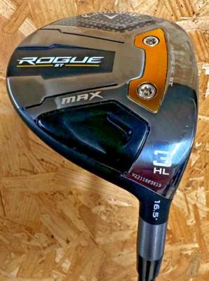 Callaway Rogue ST Max 3 HL Wood 16.5° Regular Flex Tensei AV Blue 65 Golf Club - Image 1 of 4