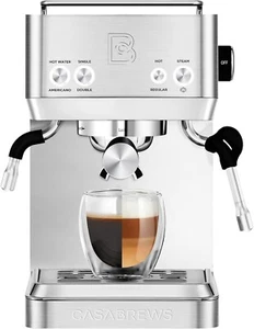 Máquinas de Espresso con Espumador de Leche, Máquina de Espresso de 20 Bares con Temperatura Ajustable - Imagen 1 de 8