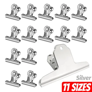 22mm-160mm Briefklemmer aus Metall, Bulldog Klemme Büroklammer Foldback - Bild 1 von 19