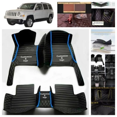 For Jeep Patriot 2007-2017 Car Floor Mats All Weather Custom Luxury Carpets Rugs - Imagem 1 de 4