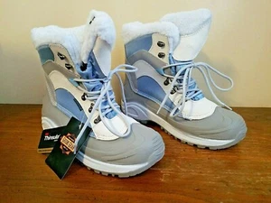 Guide Gear Snow Ridge Boots Thinsulate Waterproof Sherpa Blue/White Women's Sz10 - Picture 1 of 12