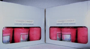 SET OF 2 ~ Box Lots of 18 Yankee Candle "COTTON CANDY" Votive Samplers ~ NEW - Picture 1 of 2