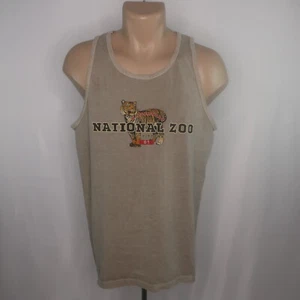 Camiseta sin mangas sin mangas del zoológico nacional Años 90 para hombre M hecha en EE. UU. - Imagen 1 de 8