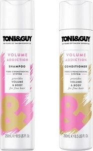 Juego de champú y acondicionador TONI & GUY Volume Addiction, 250 ml cada uno, cabello fino. - Imagen 1 de 5