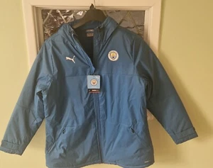Womens Manchester City Puma Padded Winter Coat Size XL - Picture 1 of 4