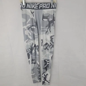 NIKE PRO Hombres Medias Talla GRANDES Pantalones Deportes CAMUFLAJE Gris Atlético Gimnasio Correr MANCHAS - Imagen 1 de 18