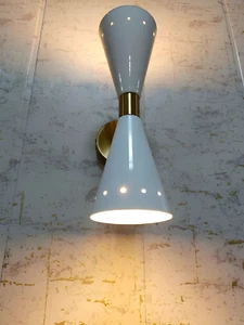 Luces de pared italianas Diablo de la década de 1950 - apliques estilo Stilnovo - Imagen 1 de 6
