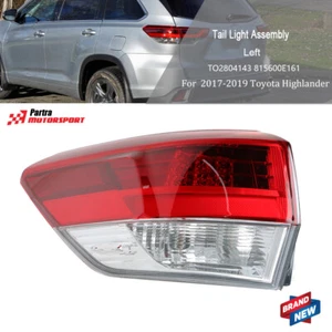 Red Rear Driver Left Side Brake Lamp Tail Light For 2017-2019 Toyota Highlander - Picture 1 of 11