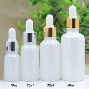 Pipetta contagocce olio essenziale vetro vuoto bianco 10ml 20ml 30ml 50ml - Foto 1 di 13