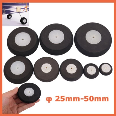 RC Plane Wheels Light Weight Foam Sponge Wheel Metric Sizes 25mm-50mm Diameter - Image 1 of 4