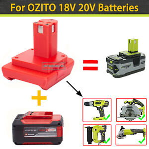 NEW Adapter For OZITO 18V 20V Li-Ion Battery To Ryobi 18V Cordless Power Tools