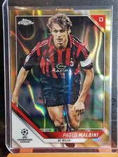 2021-22 Topps Chrome PAOLO MALDINI Gold Lava #L-4 AC Milan