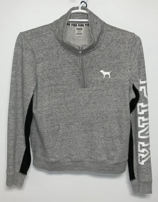 Sudadera rosa 1/3 cremallera para mujer grande gris Foto 1 de 3