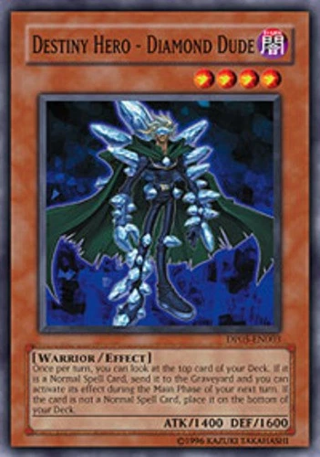 Destiny Hero - Diamond Dude - DP05-EN003 - Common - 1st Edition - Heavily Played - Image 1 of 1