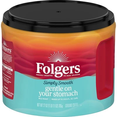 Folgers Simply Smooth Ground Coffee, Mild Roast, 27 27 Ounce (Pack of 1)  - Image 1 of 4